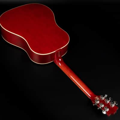 2021 Gibson Slash Signature J-45 - Vermillion Burst | USA All Solid Slope Shoulder Dreadnought Acoustic Guitar Guns N' Roses L.R. Baggs Pickup | CoA OHSC image 14