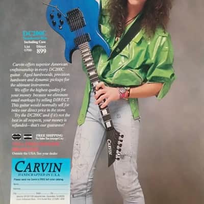 Carvin DC200 1990 - Pearl Blue Jason Becker era Great Condition image 24
