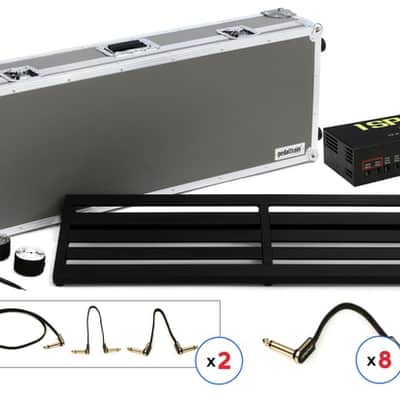 Pedaltrain Terra TCW 42x14.5-inch Pedalboard with CIOKS DC7 Power Supply and Wheeled Tour Case image 2