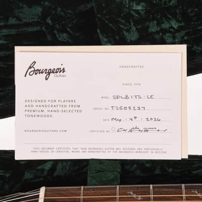 Bourgeois Limited Edition Touchstone Luke Bryan Signature Slope Shoulder Dreadnought Aged Tone Sitka/Walnut Sunburst (Serial #T2509237) Bild 9