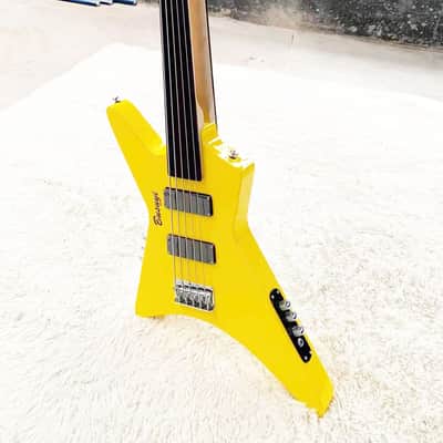 7 String Guitar/ 5 String Fretless Bass Busuyi Double- Sided Guitar image 1