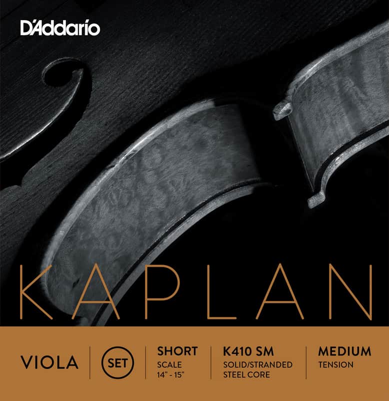 D'Addario K410 SM Kaplan Forza Short Scale Viola Strings - Medium image 1