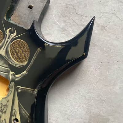 Fly Top Black Warlock Style Guitar Body image 8