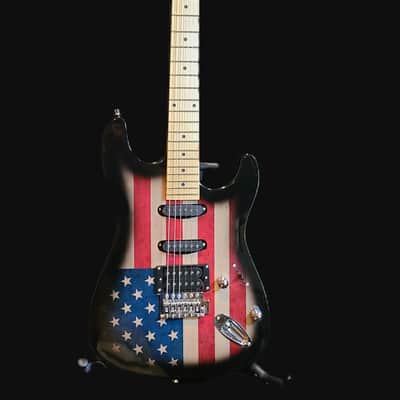 Southwest Acoustics Stratocaster American Flag Model /Assembled in US/Full Professional Set up image 2