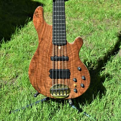 Lakland 55-94 2017 Natural Walnut Burl image 2