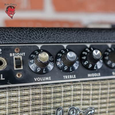 Fender Twin Reverb 2-Channel 85-Watt 2x12" Guitar Combo 1967 Black Panel image 18