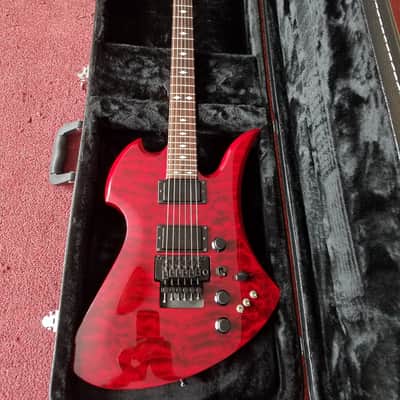 B.C. Rich Mockingbird STC ST + case and upgrades.: brass block, tremstopper, dragonfire pickup +more image 2