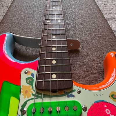 Fender Artist Series George Harrison Rocky Stratocaster 2022 - Sonic Blue / Custom Art image 12