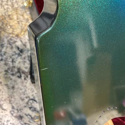 Video! 2002 Gibson '58 Flying V Mahogany Satin Metallic Blue (Aged Green) image 18