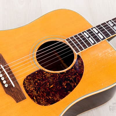1968 Gibson SJN Southern Jumbo Natural Vintage Dreadnought Acoustic Guitar Long Scale 25 1/2" w/ Case image 6