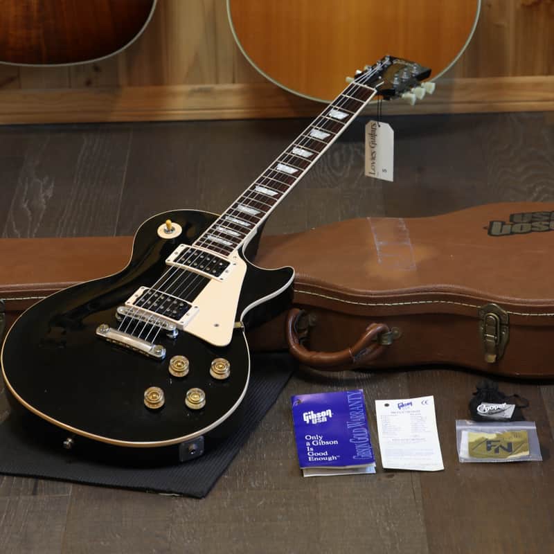 1995 Gibson Les Paul Standard Electric Guitar Black Ebony + OHSC