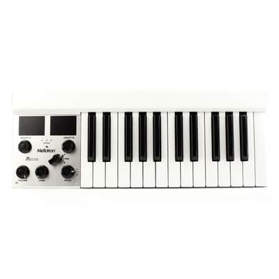 Mellotron Micro Ultra-Compact Digital Mellotron-Style Keyboard - White