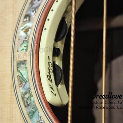 Breedlove Custom Shop Concerto Bearclaw Sitka Spruce & Brazilian rosewood acoustic electric guitar #28629 image 11