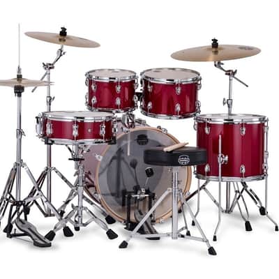 Mapex VE5045FTC Venus Fusion Shell Pack, 20" Bass Drum, Crimson Red Sparkle image 3