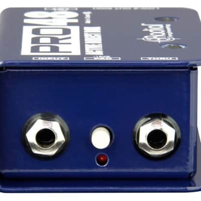 RADIAL Pro48 active direct box used on stage or in home recording studios, for active and passive instruments image 2
