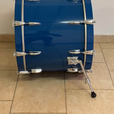 Yamaha 8000 tour custom Cobalt blue 22/12/13/16 snare and hardware image 10
