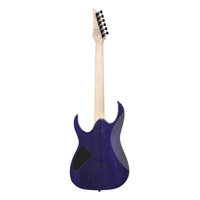 Used Ibanez RG421QMCBB RG Standard Electric Guitar - Cerulean Blue Burst image 8