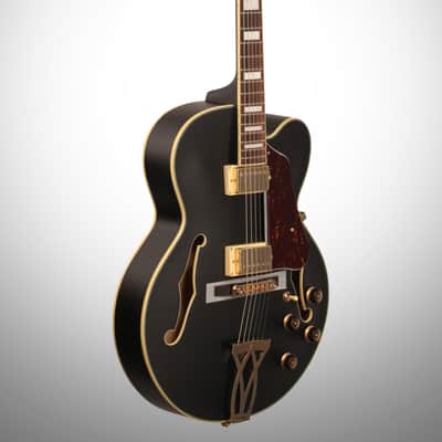 Ibanez AF75G Artcore Hollowbody Electric Guitar, Black Flat image 5