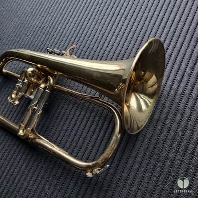 Legendary Couesnon flugelhorn - factory lacquer finish, case, mouthpiece, lyre gamonbrasss image 9