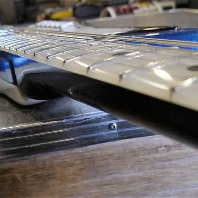 Dega Morbidoni Italy Bartolini Sumlin 1962 Blue Sparkle Surf blues guitar Rare Vintage image 14