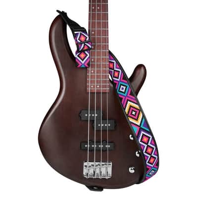 Strap for Guitar Ukrainian Nylon + Leather Ethnic Hutsul National image 6