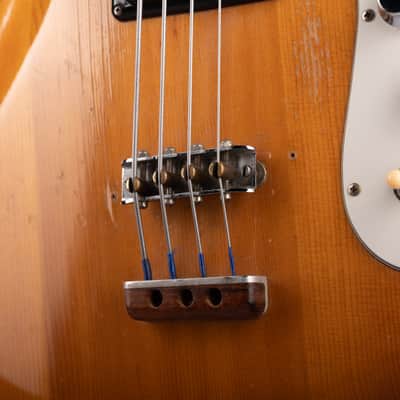Vintage 60's Mosrite Joe Maphis Bass Natural With OHSC image 4