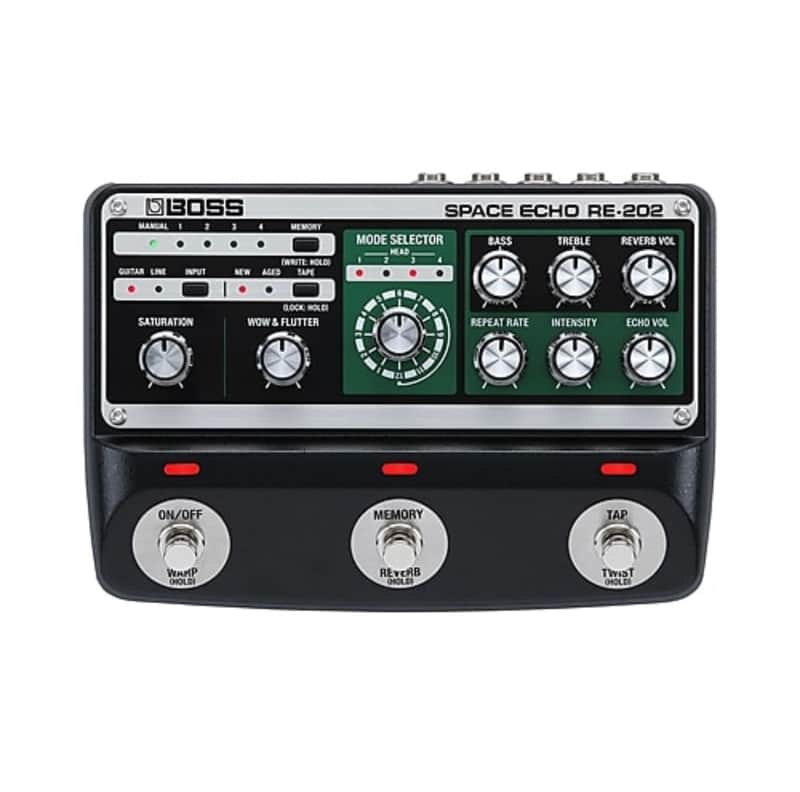 Boss RE-202 Space Echo 2022 - Present - Black / Green image 1
