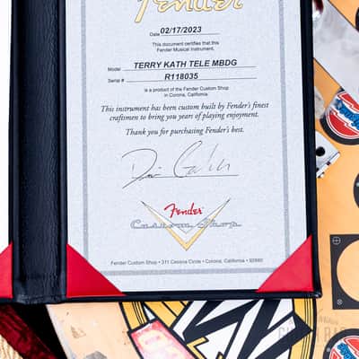2023 Fender Custom Shop Masterbuilt Terry Kath Telecaster Pignose w/ Case, Tags, CoAitle image 18