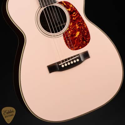 Atkin OO37 Custom - Baked Sitka Spruce & Indian Rosewood - Powder Pink image 6