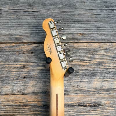 Used Fender Custom Shop 1952 Telecaster Relic - Black over CAR w/OHSC image 5