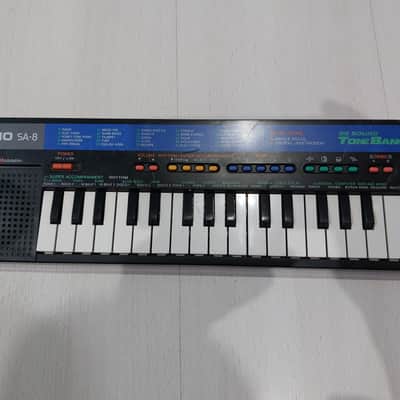 Casio SA-8 32-Key Mini Synthesizer 1990s - Black image 2
