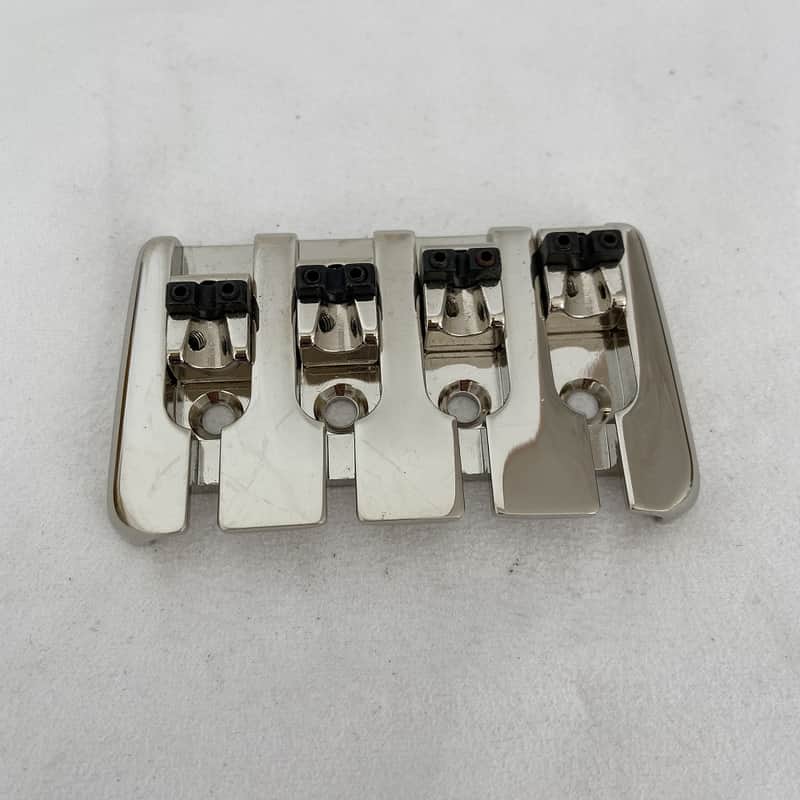 Nickel 4 String Electric Bass Fixed Bridge image 1