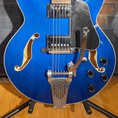 Ibanez AFS75T-TBL Tremolo Artcore Transparent Blue w/ Aftermarket HSC image 5