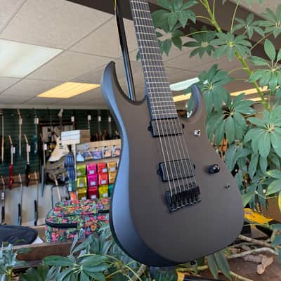 Ibanez RGDRB71-BKF Iron Label 2025 - Present - Black Flat image 2