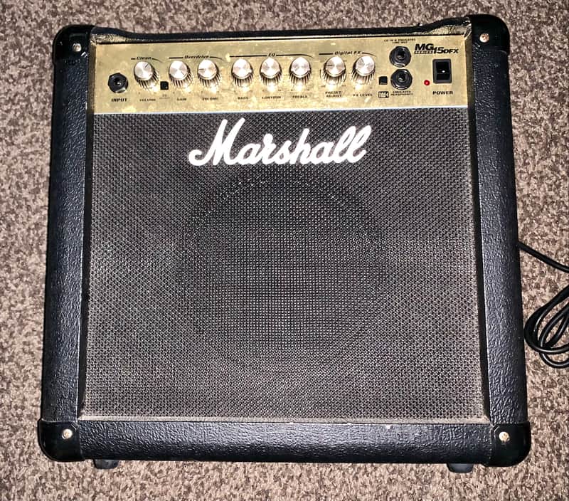 Marshall MG MG15DFX 2-Channel 15-Watt 1x8" Solid State Guitar Combo 2004 - 2008 - Black image 1
