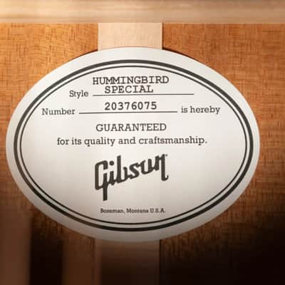 Gibson Hummingbird Special Dreadnought Acoustic/Electric Guitar - Natural Satin with Gig Bag image 16