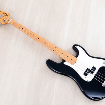 1990 Fender Precision Bass ‘70 Vintage Reissue PB70-700 Black w/ Ash Body, Japan MIJ Fujigen image 12