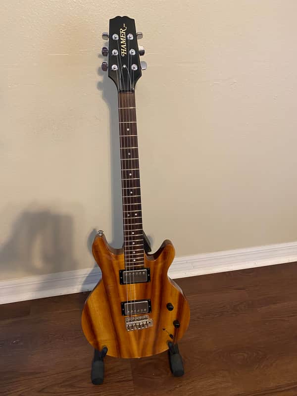 USA Hamer Mirage II 1997 - Koa with OHSC image 1