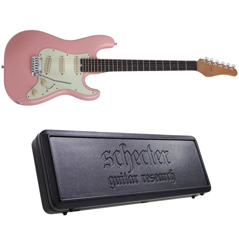 Schecter Nick Johnston Traditional Atomic Coral Electric Guitar + Hardshell Case image 1