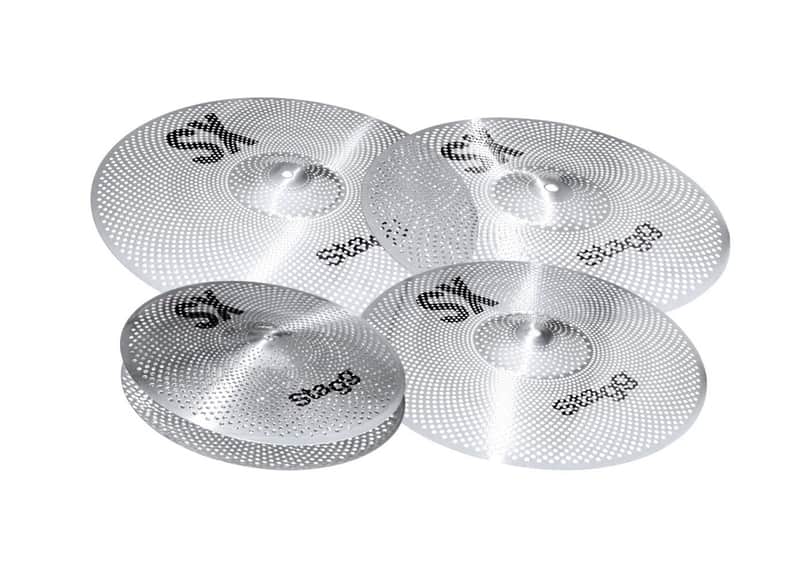 Stagg SXM Silent Cymbal Set including gig bag. image 1