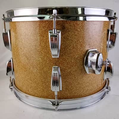 Ludwig 9x13"Champagne Sparkle Tom Drum Vintage60s Classic Keystone Natural Maple image 2
