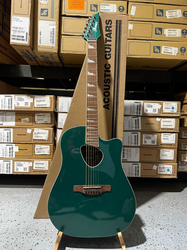 Ibanez Altstar ALT30 Acoustic-Electric Guitar - Jungle Green Metallic image 1