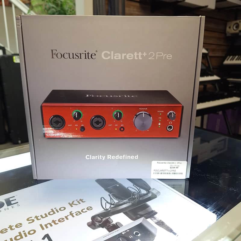 Focusrite Clarett+ 2Pre USB-C Audio Interface 2021 - Present - Red image 1