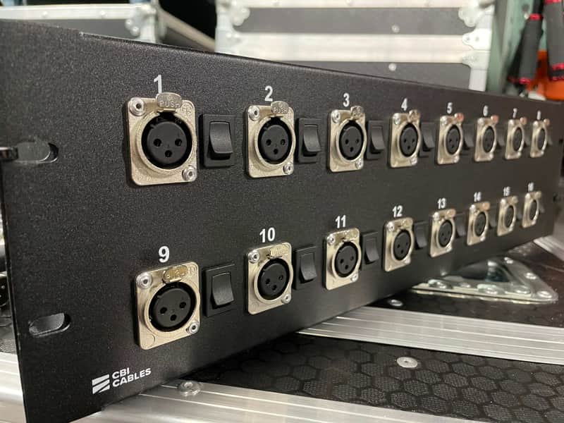 CBI Cables 16 Ear Splitter Snake Box Rack w/ 5ft/30ft Transformers and Lifts 2021 - Black image 1