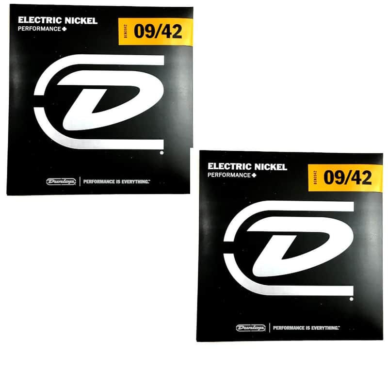 Dunlop Guitar Strings 2 sets Electric Nickel Wound Light 09-42 image 1