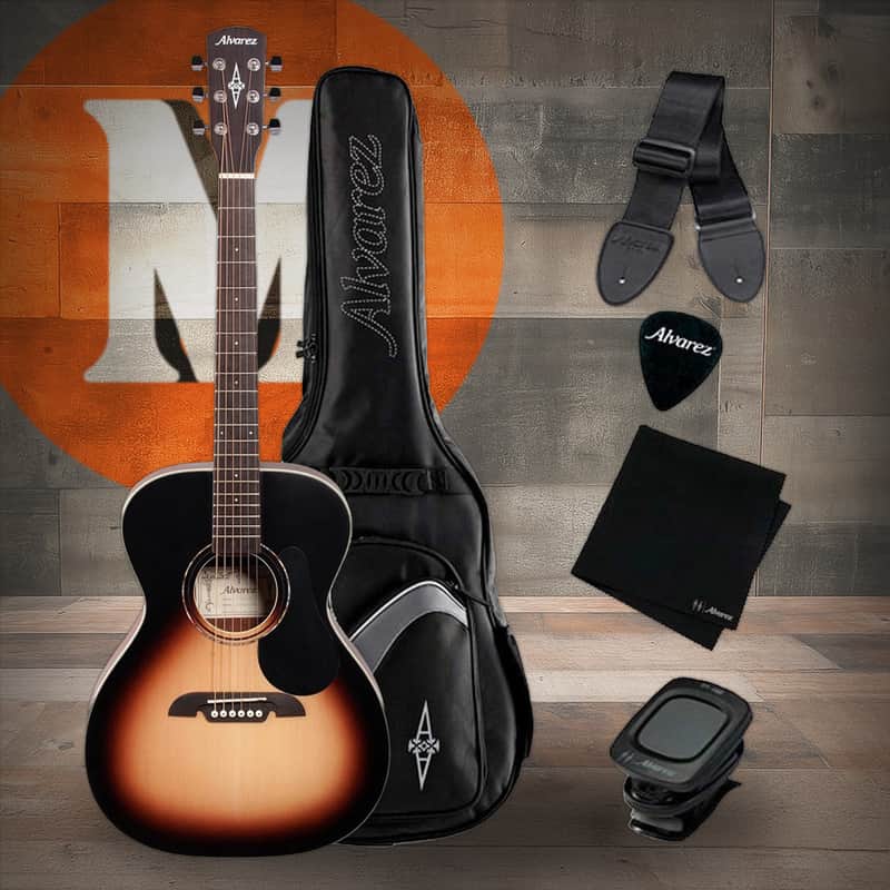 Alvarez Regent RF26SSBAGP Folk/OM Acoustic Guitar Pack w/ Accessories (RF26SSBAGP) image 1