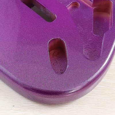 Metallic Purple Strat Style Guitar Solid Body image 3