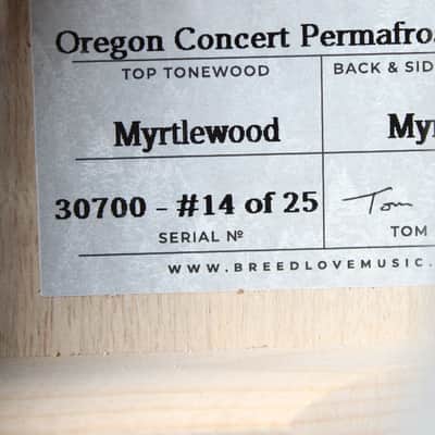 Breedlove Oregon Concert Permafrost CE LTD Acoustic Electric Guitar #14 of 25 image 6