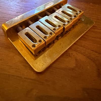Charvel Jake E. Lee Brass Hardtail Bridge 80s - Brass image 3