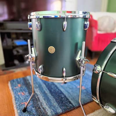 Gretsch USA Custom 3-Piece Drum Set – Cadillac Green Satin – 20/12/14 – Free Shipping CONUS image 10